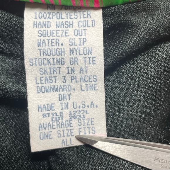 VTG Cactus Flower Black Velvet Maxi Skirt Tiered ONE SIZE Whimsigoth Western - Picture 5 of 6